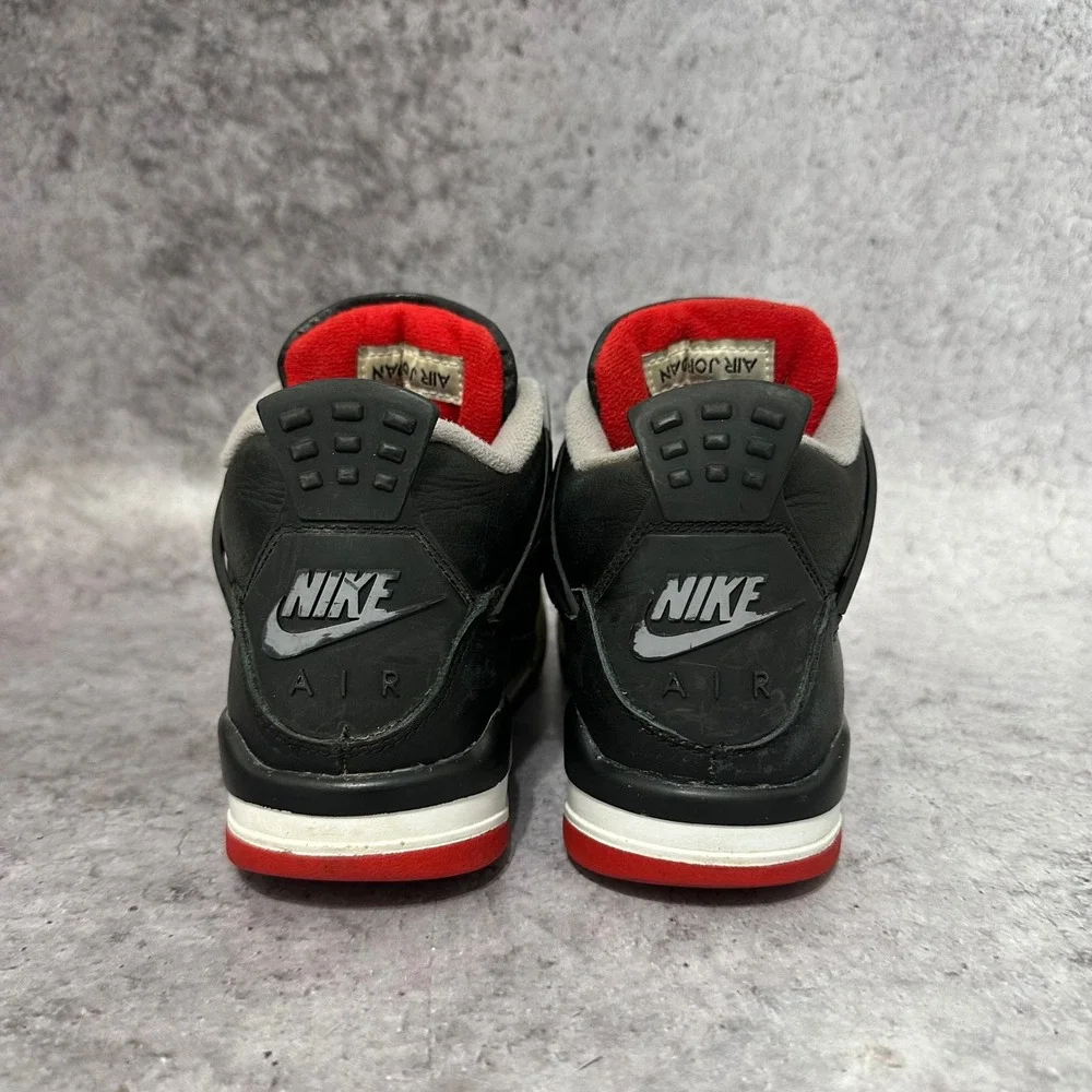 Jordan Air Jordan 4 Retro Kids 4Y Black Bred Reimagined FQ8213-006 Sneakers